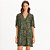Vestido Curto Lança Perfume Estampado In25 Verde Feminino - Imagem 1