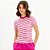 Camiseta Lança Perfume Babylook In25 Rosa Feminino - Imagem 1
