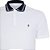 Camisa Polo Individual Piquet Color Ou25 Branco Masculino - Imagem 3