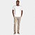 Calça Aramis Chino Bolso Faca Moline In25 Bege Masculino - Imagem 5