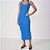 Vestido Super Mid Colcci Canelada In25 Azul Feminino - Imagem 1