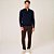 Suéter Tricot Dudalina Half Zip In25 Marinho Masculino - Imagem 3