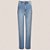 Calça Jeans Dudalina New Reta Bordado In25 Azul Feminino - Imagem 1