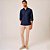 Camisa Dudalina Slim Tricoline Lisa In25 Marinho Masculino - Imagem 5