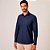 Camisa Dudalina Slim Tricoline Lisa In25 Marinho Masculino - Imagem 1