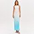 Vestido Super Mid Lança Perfume Sem Manga Pr26 Azul Feminino - Imagem 1
