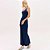 Vestido Super Mid Lança Perfume Frisos Pr26 Marinho Feminino - Imagem 3
