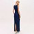 Vestido Super Mid Lança Perfume Frisos Pr26 Marinho Feminino - Imagem 2