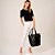 Bolsa Shopping Dudalina Vanessa Pr26 Preto Feminino - Imagem 4