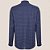Camisa Dudalina Slim Oxford Xadrez Pr26 Marinho Masculino - Imagem 2