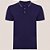 Camisa Polo Dudalina Frisos Degradê Pr26 Azul Masculino - Imagem 1