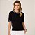 Camiseta Dudalina Mara Pr26 Preto Feminino - Imagem 3