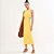 Vestido Super Mid Colcci Cut Pr26 Amarelo Macao Feminino - Imagem 1