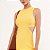 Vestido Super Mid Colcci Cut Pr26 Amarelo Macao Feminino - Imagem 3