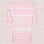 Camiseta Dudalina Listras Lina Pr26 Rosa Claro Feminino - Imagem 2