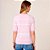 Camiseta Dudalina Listras Lina Pr26 Rosa Claro Feminino - Imagem 2
