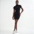Vestido Curto Colcci Recorte Pr26 Preto Feminino - Imagem 1