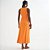 Vestido Super Mid Colcci Faixa Pr26 Laranja Pitanga Feminino - Imagem 2