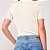 Blusa Canelada Colcci Slim Pr26 Off White Feminino - Imagem 2