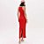 Vestido Super Mid Lança Perfume Friso Pr26 Vermelho Feminino - Imagem 2