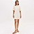 Vestido Curto Lança Perfume Td Signature Pr26 Bege Feminino - Imagem 1