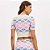 Blusa Cropped Easy Lança Perfume Sleeved Pr26 Rosa Feminino - Imagem 2
