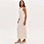 Vestido Super Mid Easy Lança Perfume Alça Pr26 Bege Feminino - Imagem 3
