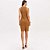 Vestido Curto Lança Perfume Canelado Pr26 Marrom Feminino - Imagem 2
