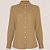 Camisa Dudalina Slim Tricoline Stretch Pr26 Bege Feminino - Imagem 1