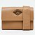 Bolsa Crossbody Easy Lança Perfume Metal Pr26 Bege Feminino - Imagem 1