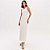 Vestido Super Mid Lança Perfume Evasê Pr26 Bege Feminino - Imagem 3