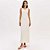 Vestido Super Mid Lança Perfume Evasê Pr26 Bege Feminino - Imagem 1