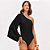 Body Lança Perfume Ombro Único Aplicação Pr26 Preto Feminimo - Imagem 1