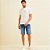 Bermuda Jeans Forum Paul Slim Ve26 Azul Masculino - Imagem 3