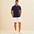 Camisa Polo Forum Faixas Ve26 Marinho Masculino - Imagem 3