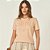 Camiseta Colcci Endless Ve26 Bege Feminino - Imagem 1