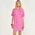 Vestido Curto Colcci Tshirt Ve26 Rosa Feminino - Imagem 1