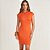 Vestido Curto Colcci Iconic Ve26 Laranja Feminino - Imagem 1