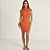 Vestido Curto Colcci Iconic Ve26 Laranja Feminino - Imagem 3