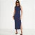Vestido Mid Colcci Canelado Ve26 Marinho Feminino - Imagem 1