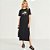 Vestido Mid Colcci Flowers Ve26 Preto Feminino - Imagem 1