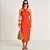 Vestido Mid Colcci Cross Ve26 Vermelho Feminino - Imagem 1