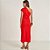 Vestido Mid Colcci Single Ve26 Vermelho Feminino - Imagem 2