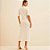 Vestido Mid Forum Manga Ve26 Off White Feminino - Imagem 2