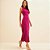 Vestido Mid Forum Lux Ve26 Roxo Feminino - Imagem 3
