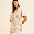 Vestido Curto Forum Forms Ve26 Bege Feminino - Imagem 4