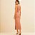 Vestido Mid Forum Canelado Ve26 Marrom Feminino - Imagem 2