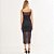 Vestido Mid Tule Colcci See Pr26 Preto Feminino - Imagem 2