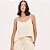Blusa Lança Perfume Alça Curta Pr26 Bege Feminino - Imagem 1