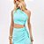 Vestido Longo Lança Perfume Ombro Único Pr26 Azul Feminino - Imagem 6